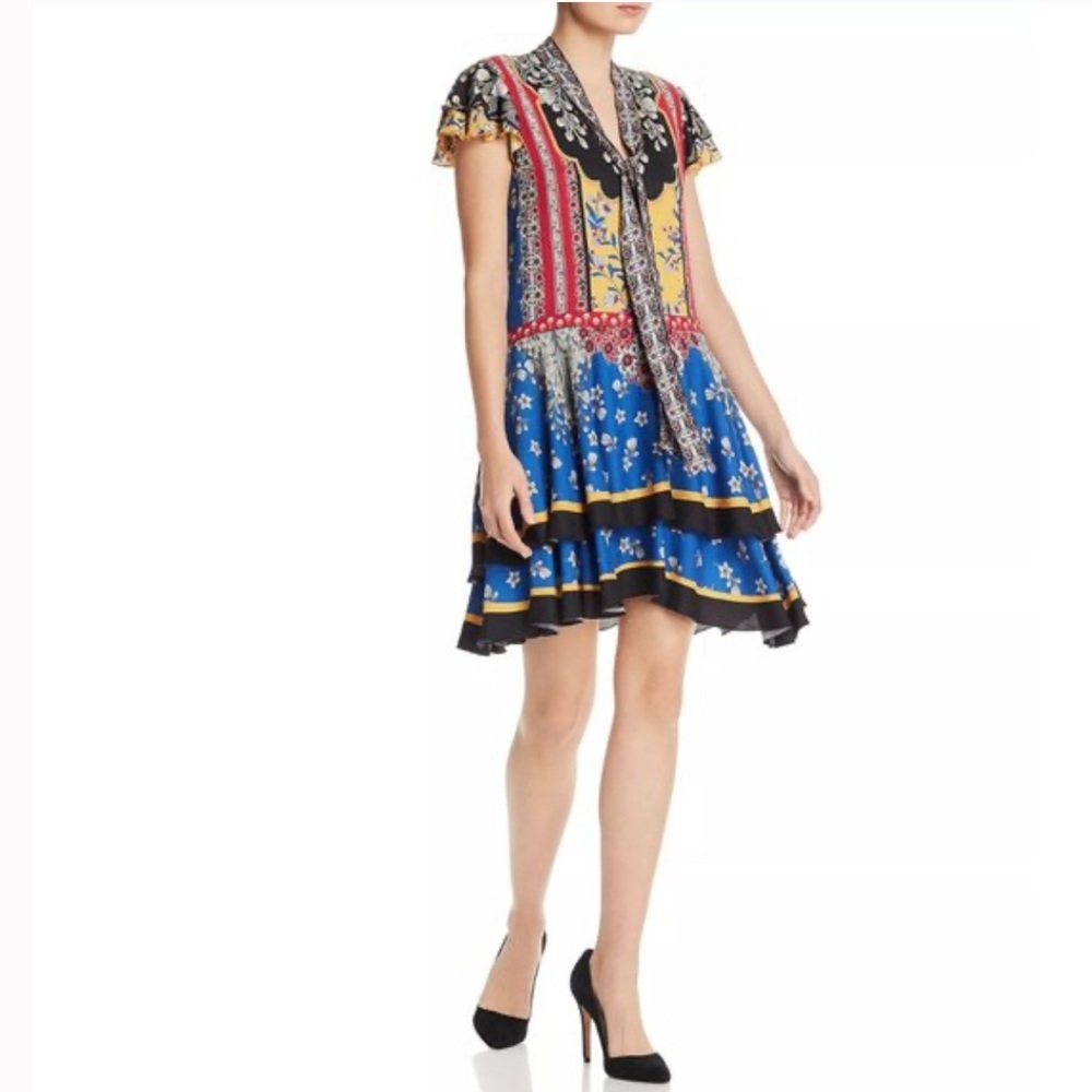 Alice + Olivia Multicolor Floral Mini Dress